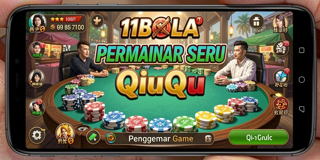 Screenshot menampilkan gameplay seru dalam 11BOLA QiuQiu.