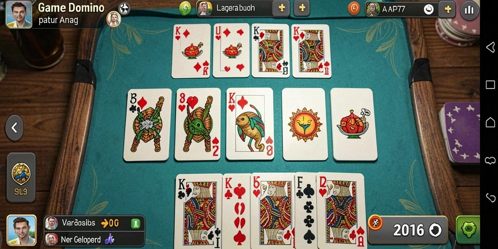 Tampilan gameplay Domino yang menarik dan seru di API77.