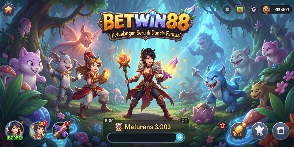 Tangkapan layar gameplay BETWIN88 menampilkan aksi petualangan menegangkan.
