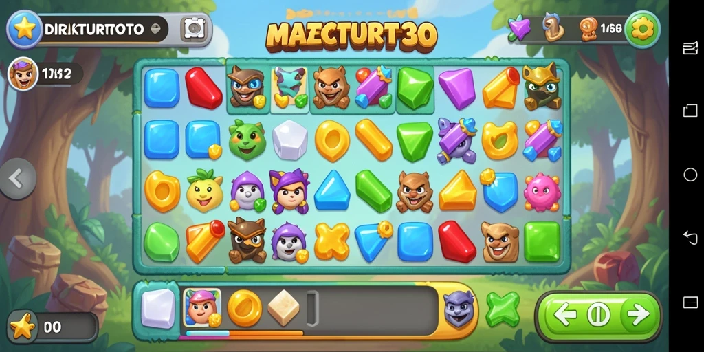 Tampilan gameplay yang seru dan penuh warna dari DIREKTURTOTO.