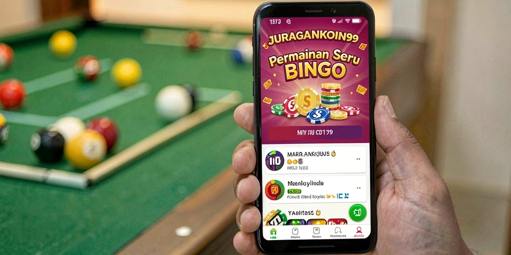 Screenshot utama JURAGANKOIN99 menampilkan gameplay Bingo yang seru dan interaktif.
