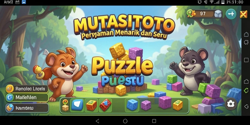 Tampilan gameplay <strong>MUTASITOTO</strong> dengan berbagai teka-teki yang menantang.