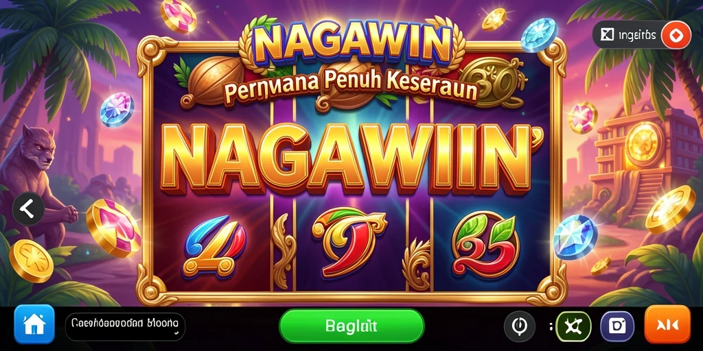 Screenshot NAGAWIN menunjukkan gameplay slot yang mendebarkan.