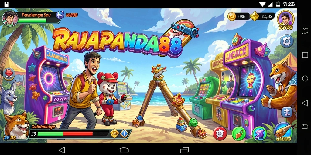 Tangkapan layar gameplay RAJAPANDA88 yang penuh aksi.