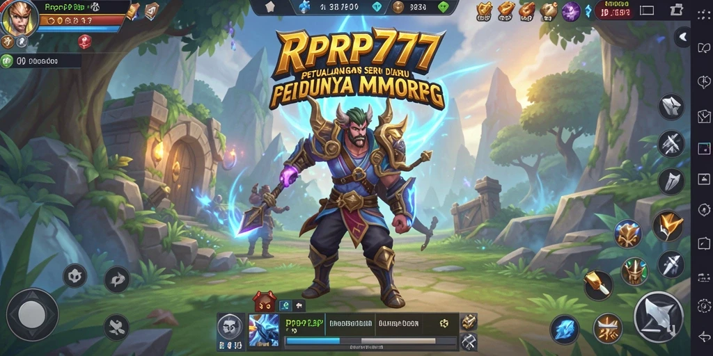 Tangkapan layar dari gameplay RPRP777 yang menampilkan aksi epic dalam pertempuran.