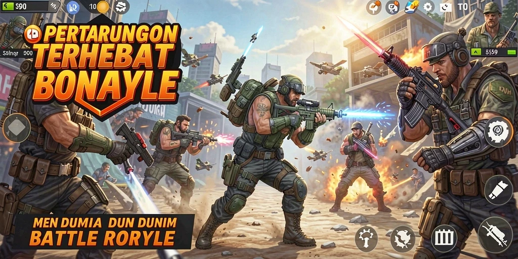 Menggambarkan aksi pertempuran sengit di battlefield S80.