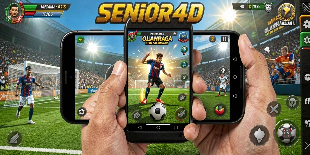 Tampilan gameplay SENIOR4D yang menarik dan seru dalam olahraga.