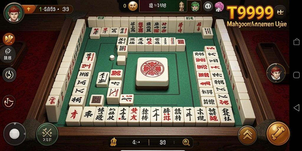 Tampilan gameplay menarik dari T9999 dengan elemen Mahjong.