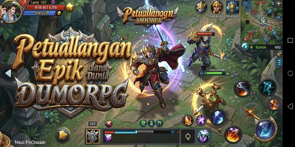 Tampilan gameplay V07 yang menakjubkan dalam dunia MMORPG.