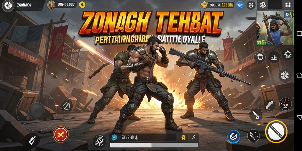 Gameplay seru dari ZONA66 dalam pertarungan Battle Royale.